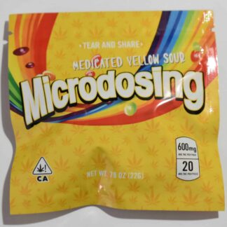 Microdosing Medicated Gummies – 600mg THC: Medicated Yellow Sour