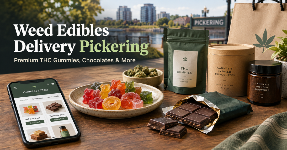 Weed Edibles Delivery Pickering: Premium THC Gummies, Chocolates & More